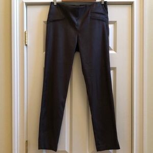 Waverly Grey Faux Suede Look Brown Pants 6